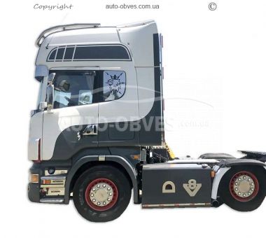 Хром накладки на спалку Scania P фото 5