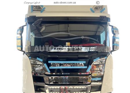 Дефлектор капота мухобойка Scania euro 6 фото 4
