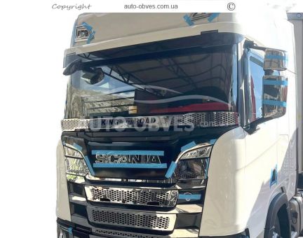 Дефлектор капота мухобойка Scania euro 6 фото 3