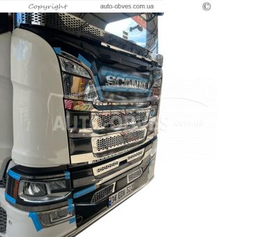 Дефлектор капота мухобойка Scania euro 6 фото 5