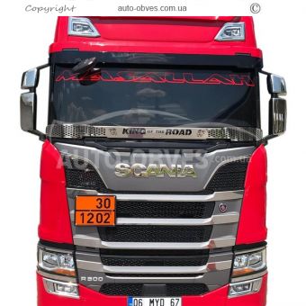 Дефлектор капота мухобойка Scania euro 6 фото 6