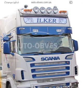 Держатель для фар на крышу Scania R, услуга: установка диодов фото 0