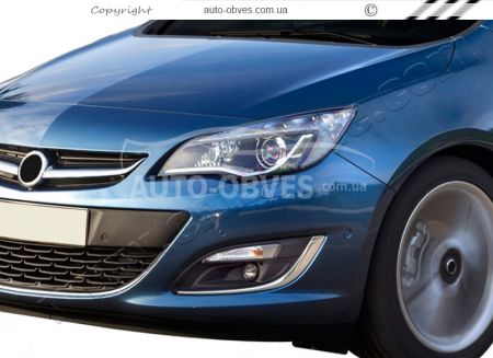 Окантовка на протитуманні фари Opel Astra J - тип: hb 5d, sd, sw 2010-2013 фото 4