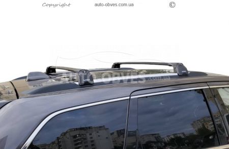Поперечини на інтегровані рейлінги Jeep Grand Cherokee 2019-... - тип: Air-2 колір: чорний фото 5
