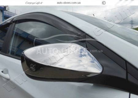 Накладки на зеркала Hyundai Accent 2011-2016 без повторителя фото 3