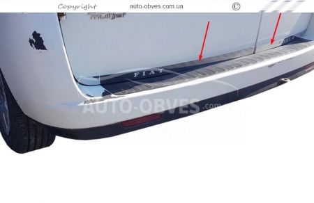 Накладка на кромку задних дверей Fiat Doblo 2010-2021 фото 1