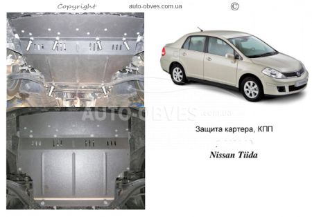 Захист двигуна Nissan Tiida Versa 2007-... модиф. V-всі фото 0