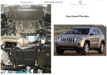 Захист двигуна Jeep Grand Cherokee 2011-... модиф. V-3.0 D фото 0