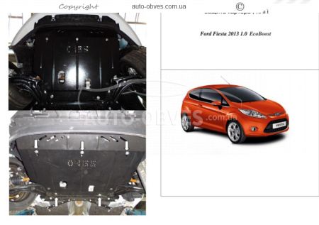 Engine protection Ford Courier, Tourneo Courier 2014-... mod. V-all gasoline фото 0