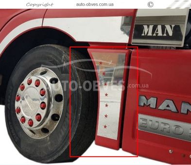 Pads on the arches behind the wheel MAN TGX 2 pcs фото 1