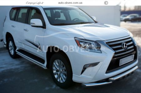 Bumper protection Lexus GX 460 - type: model, with plates фото 3