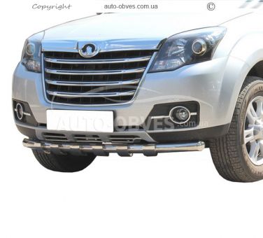 Защита бампера Great Wall Haval H3 2014-… - тип: модельная с пластинами, под заказ до 15 д фото 0