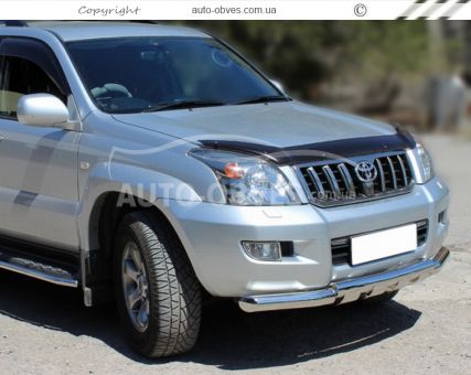 Захист бампера Toyota Prado 120 2003-2008 - тип: модельний, з пластинами фото 2