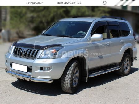 Захист бампера Toyota Prado 120 2003-2008 - тип: модельний, з пластинами фото 1