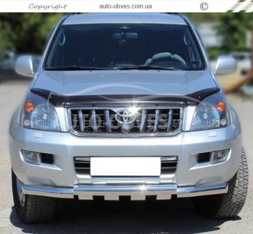 Захист бампера Toyota Prado 120 2003-2008 - тип: модельний, з пластинами фото 3