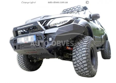 Front power bumper for Mitsubishi L200 2015-2018 фото 1