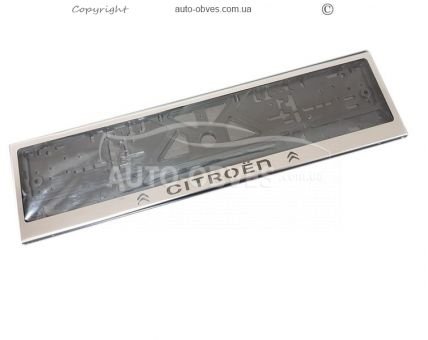 License plate frame for Citroen - 1 pc фото 0