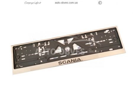 License plate frame for Scania - 1 pc фото 0