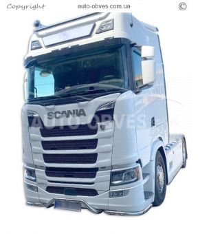 Защита переднего бампера для Scania S - доп услуга: установка диодов - тип: v3 фото 4