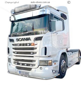 Защита переднего бампера Scania G - доп услуга: установка диодов фото 4