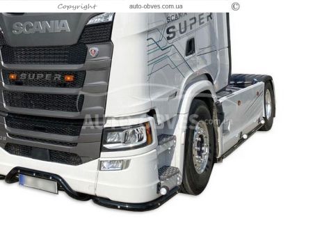 Scania euro 6 side plastic protection - color: black фото 0