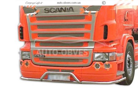 Защита переднего бампера Scania - доп услуга: установка диодов - тип: v2 фото 3