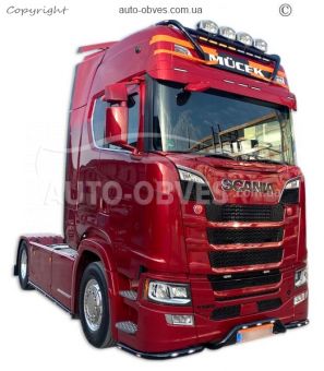 Holder for Scania headlights - type: painted black photo 4