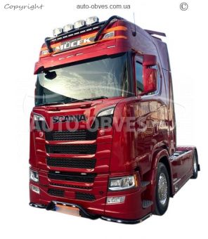 Holder for Scania headlights - type: painted black photo 5