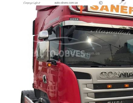 Накладки на дзеркала Scania R, G - тип: штамповка 3D фото 12