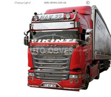 Накладки в решітку Scania G440 Strimline сітки на штатні місця фото 14