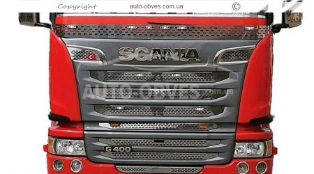Накладки в решітку Scania G440 Strimline сітки на штатні місця фото 16