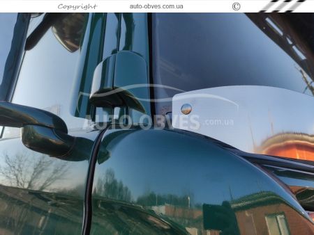 Дефлектор капоту мухобійка балкон Scania 2004-2016 - з будь - яким написом по центру фото 10