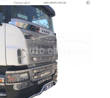 Накладки на фари хром Scania всі моделі фото 10