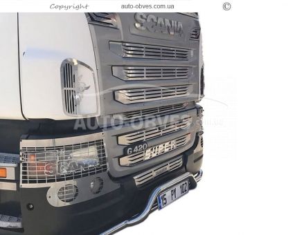 Накладки на фари хром Scania всі моделі фото 9