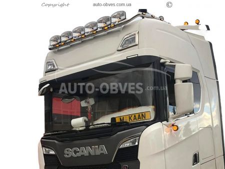 Накладки на фонарі верхні Scania R, S euro 6 2017-... - тип: штамповка 3D кабіна topline фото 15