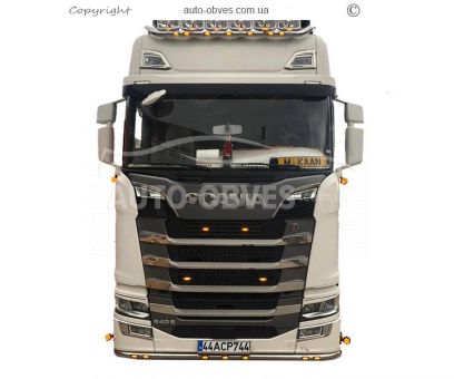 Накладки на фонарі верхні Scania R, S euro 6 2017-... - тип: штамповка 3D кабіна topline фото 16