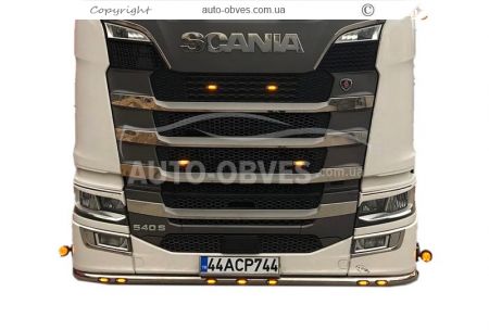 Накладки на решітку вузькі полоски Scania S, R euro 6 2016-... фото 15
