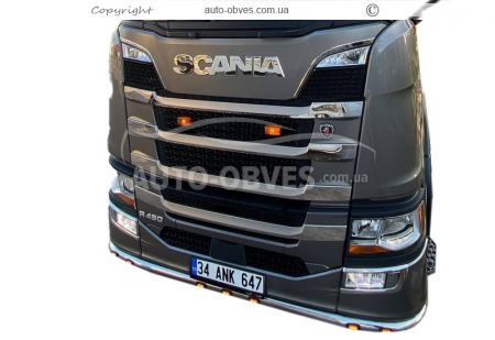Накладки на решітку вузькі полоски Scania S, R euro 6 2016-... фото 9