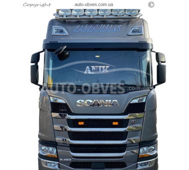 Накладки на решітку вузькі полоски Scania S, R euro 6 2016-... фото 8