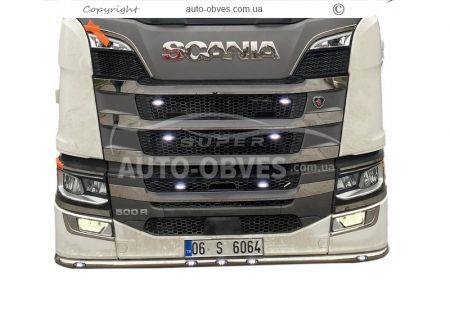 Накладки на решітку Scania R, S euro 6 2017-... - тип: полоски фото 10