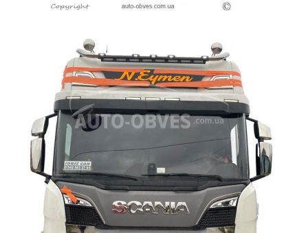 Накладки на фонарі верхні Scania R, S euro 6 2017-... - тип: штамповка 3D кабіна topline фото 9