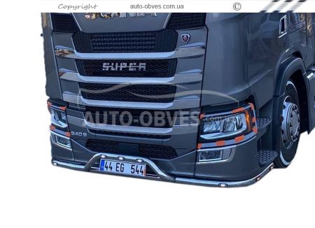 Накладки на решітку вузькі полоски Scania S, R euro 6 2016-... фото 7