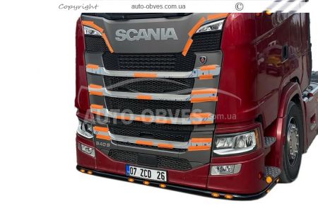 Накладки на решітку вузькі полоски Scania S, R euro 6 2016-... фото 17