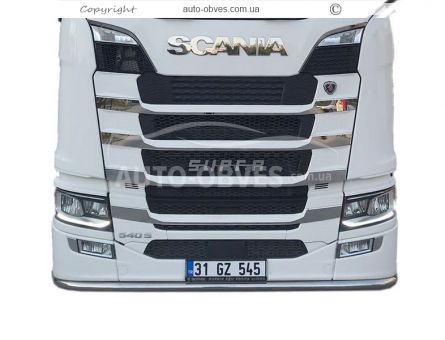 Накладки на решітку вузькі полоски Scania S, R euro 6 2016-... фото 12