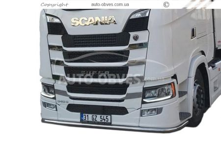 Накладки на решітку вузькі полоски Scania S, R euro 6 2016-... фото 13
