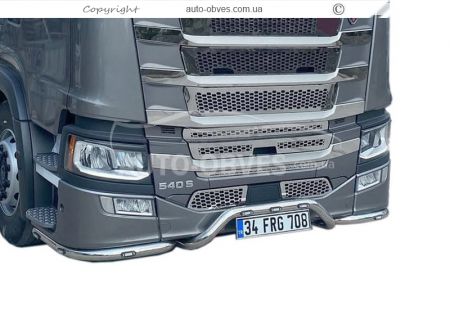 Накладки в решітку сітки Scania S 2016-... - тип: штамповка 3D фото 13