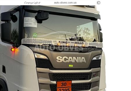 Дефлектор капота мухобойка Scania euro 6 фото 10