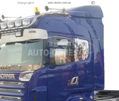 Хром накладки на спалку Scania P фото 8