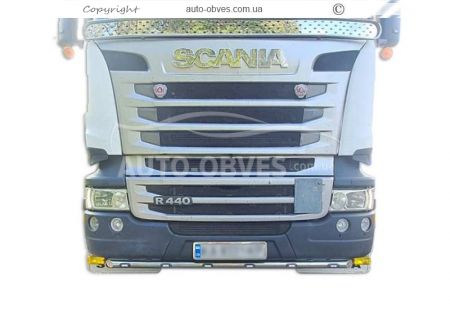 Захист переднього бампера Scania R, G - з 3-х частин фото 1