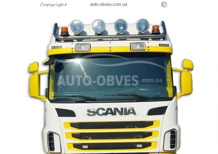 Держатель для фар на крышу Scania P услуга: установка диодов фото 4